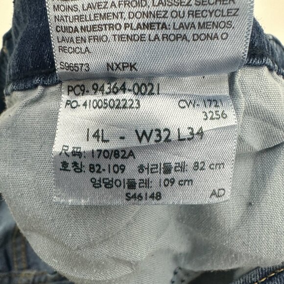 Signature By Levi Strauss Mid Rise Bootcut Women's size 14 Long Blue Denim Jeans - Picture 5 of 6